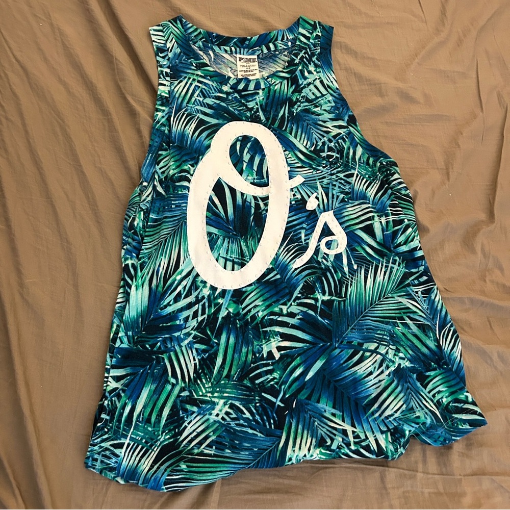 VS PINK Orioles tropical muscle shirt